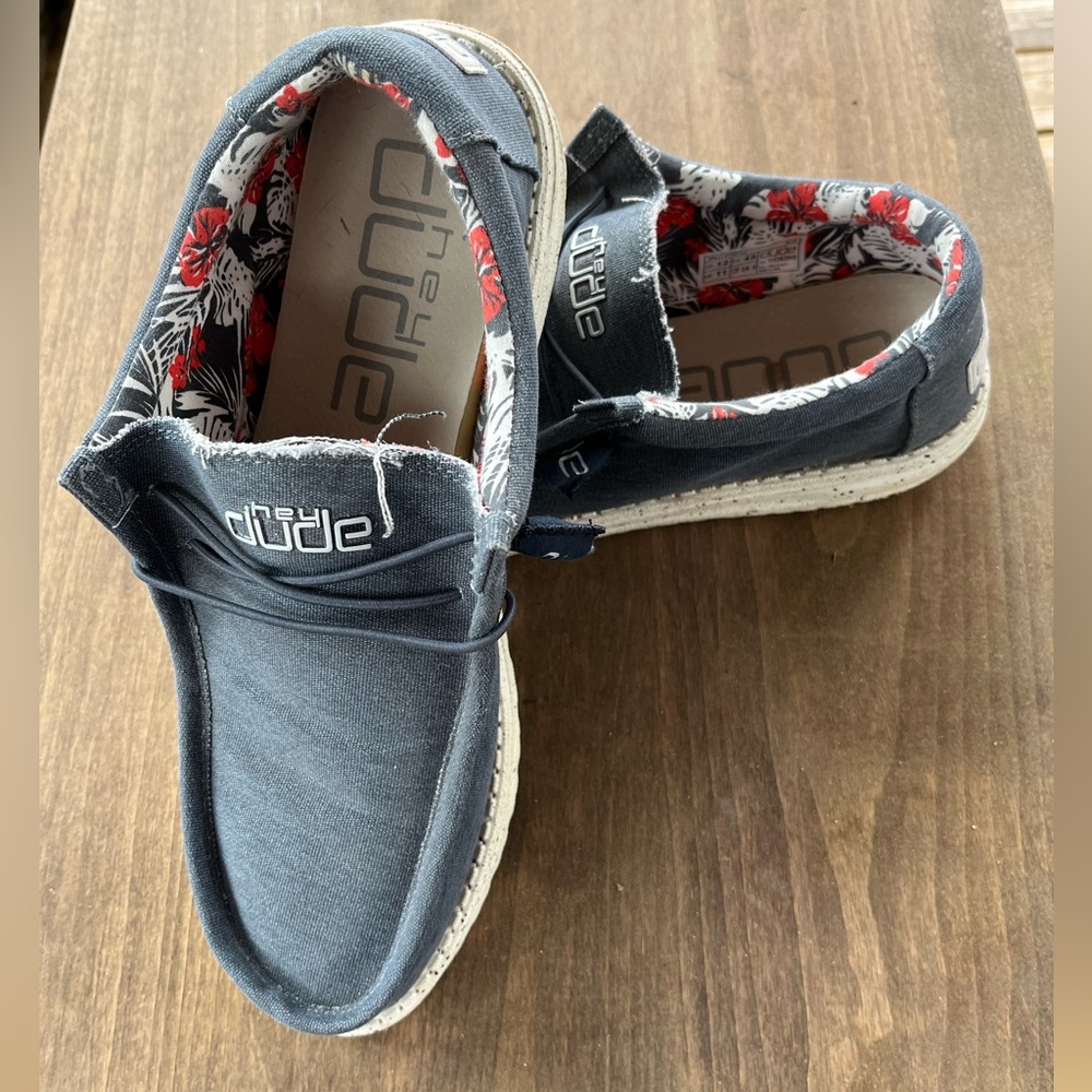 Hey Dude Wally Stretch Blue Men’s 12